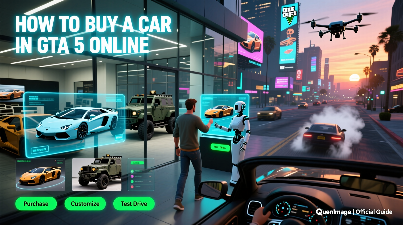 how do i buy a car in gta 5 online