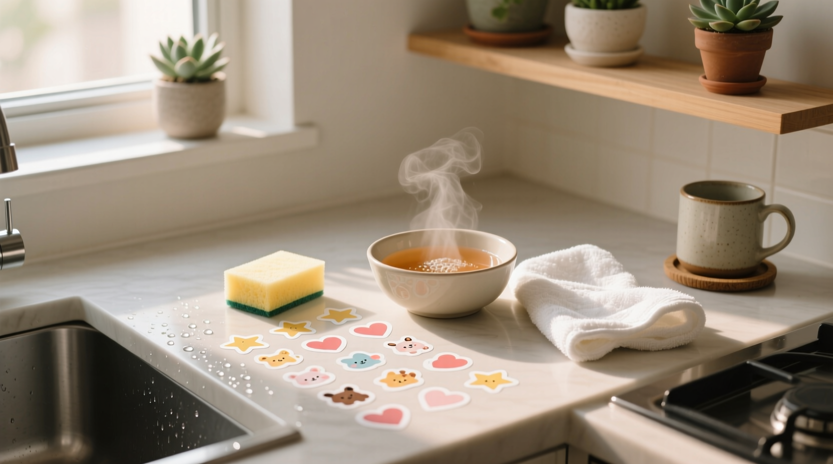 stickers cleaning routine homekeeping