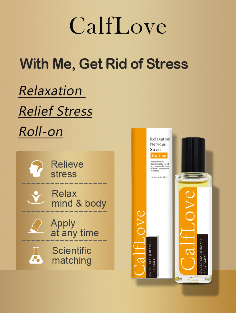 calflove放松神经压力滚动式精油用于芳香疗法以缓解压力症状