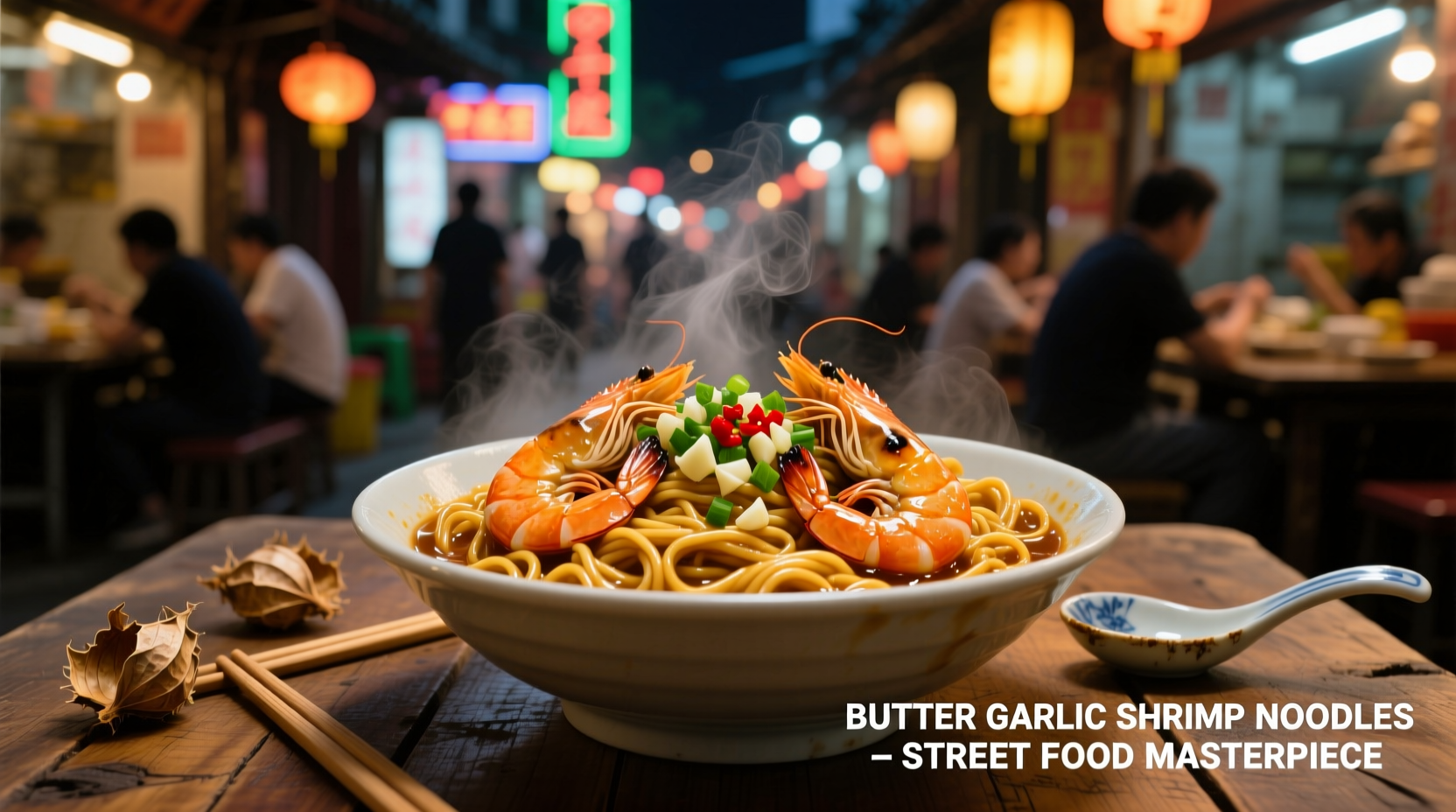 butter garlic shrimp noodles