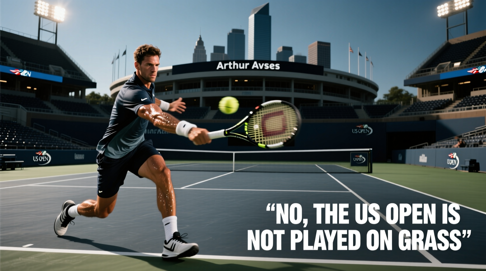 is the us open played on grass