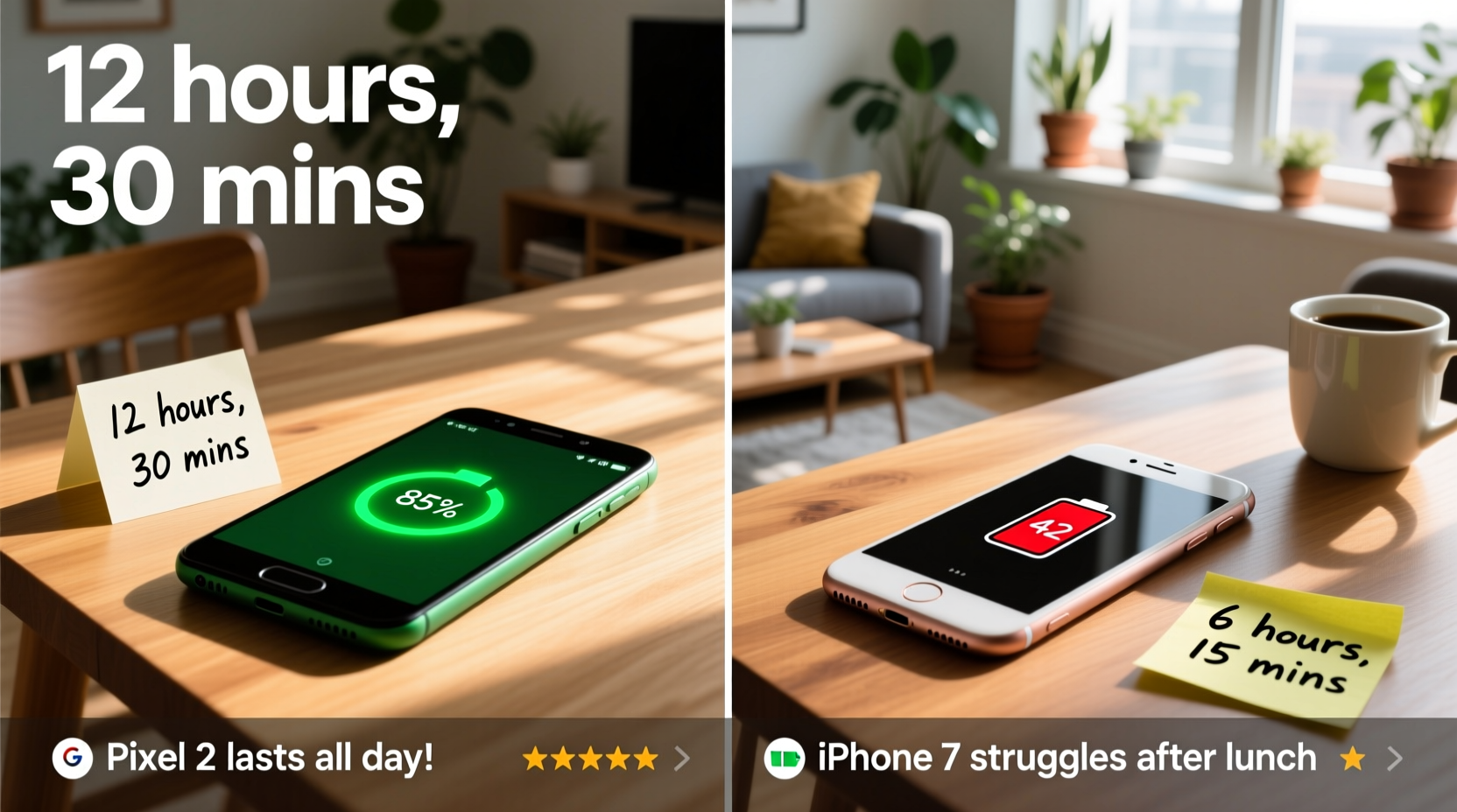 is the google pixel 2s battery life really better than the iphone 7s users share their experiences