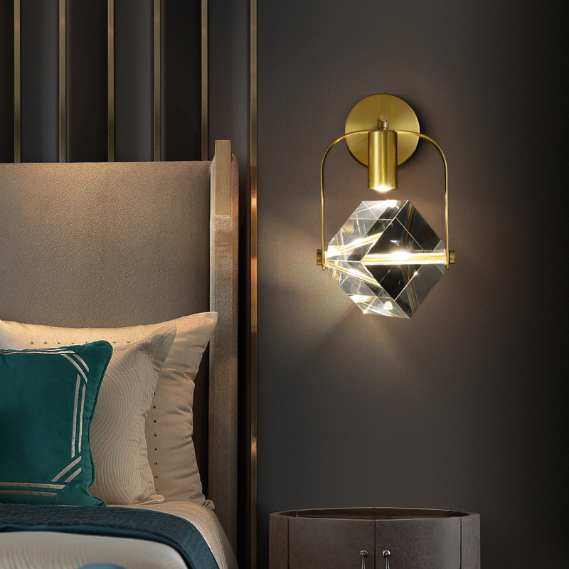 Exterior Led Wall Bracket Pack Light  Outdoor Indoor Led light Beautiful design bedside decorative Crystal bubble wall lamp