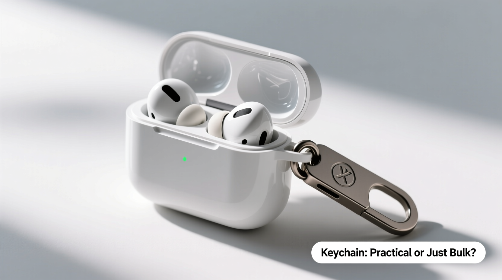 airpods case with a keychain is it actually useful or just extra bulk