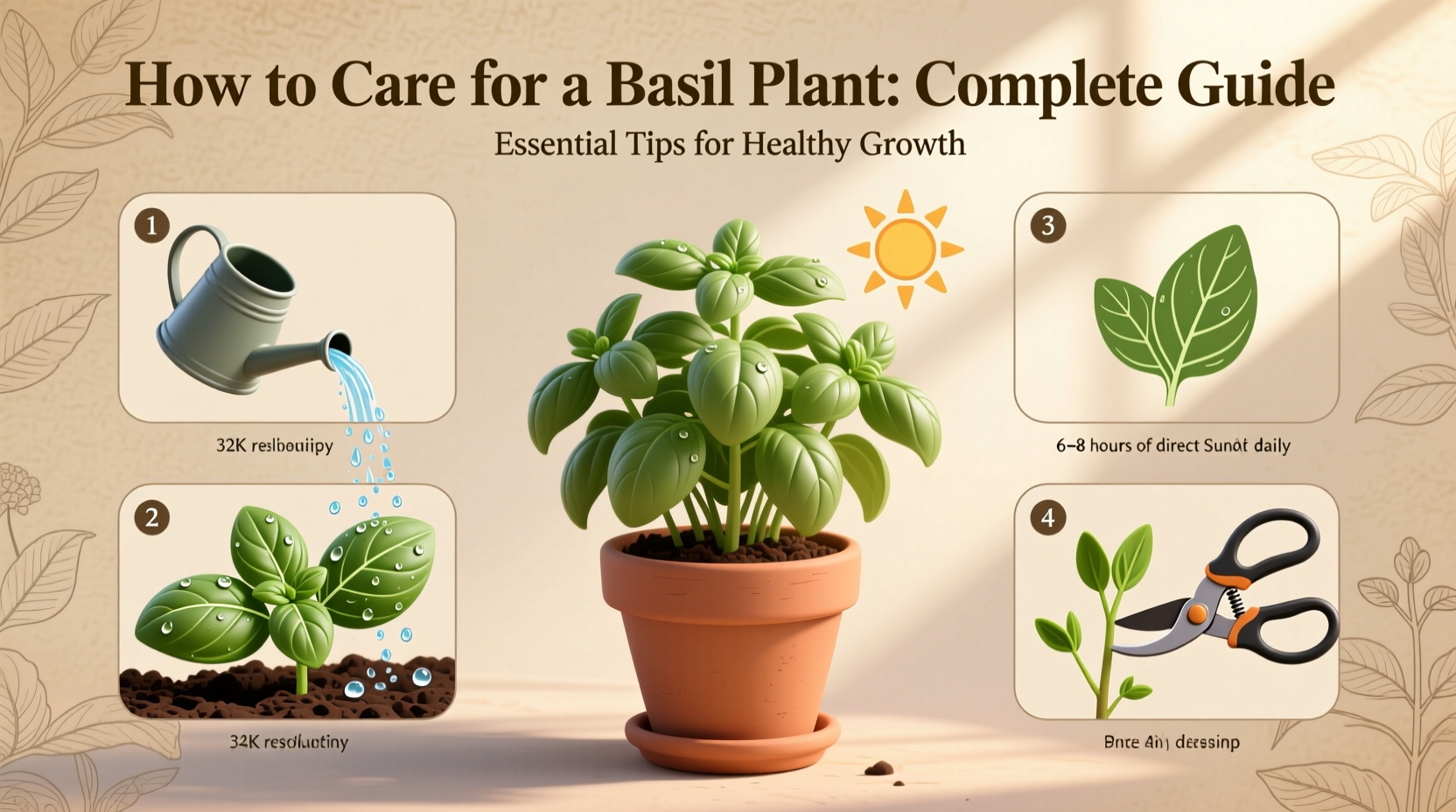 how to care for a basil plant