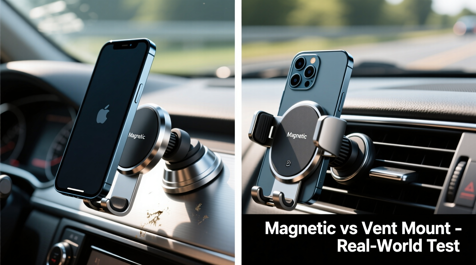 magnetic vs vent car mount phone case which holds up better in real life