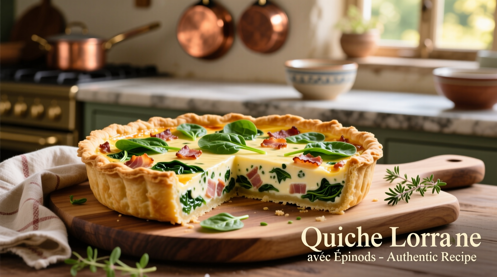 Perfect Quiche Lorraine with Spinach Recipe - Easy & Authentic