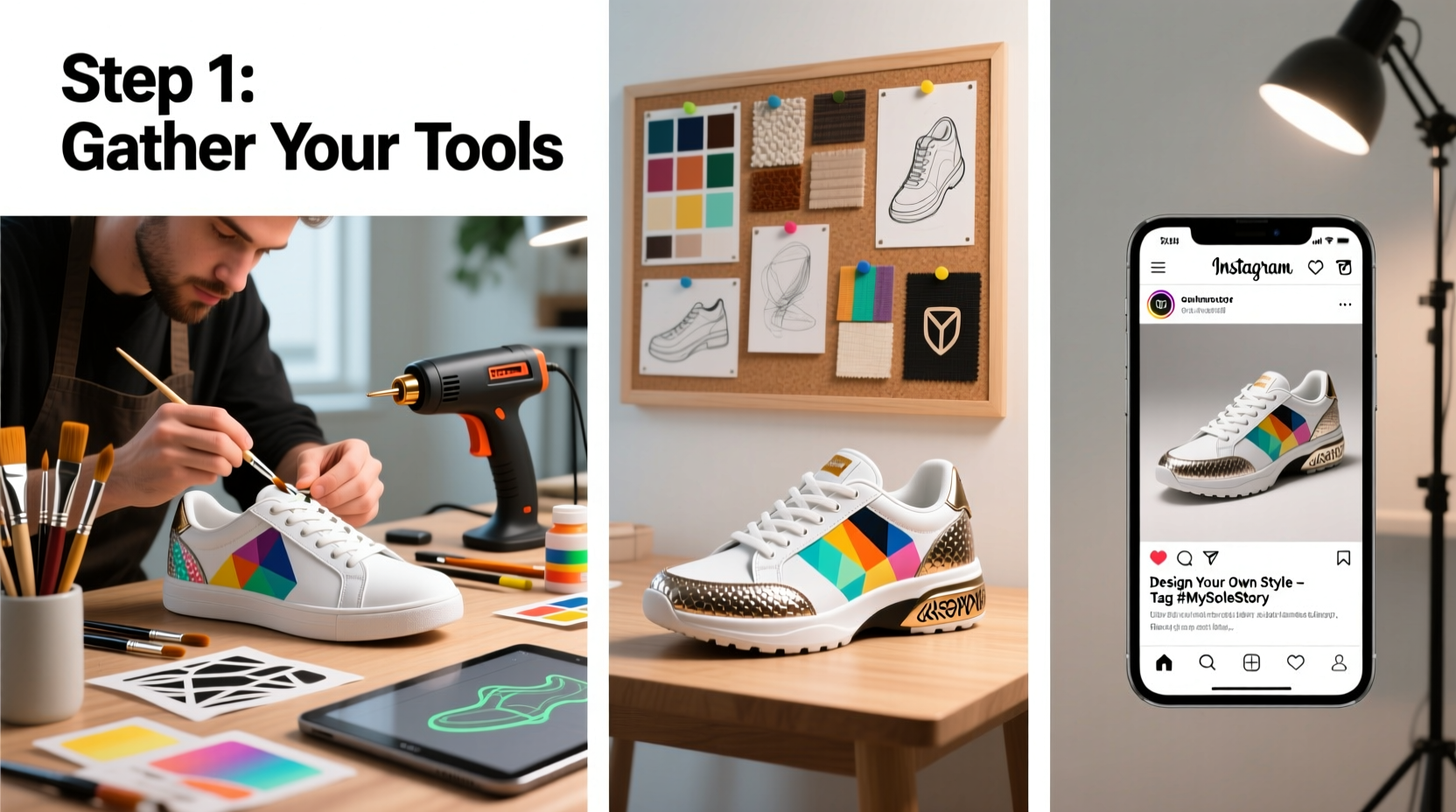 step by step guide to starting shoe customization tools tips and creative ideas