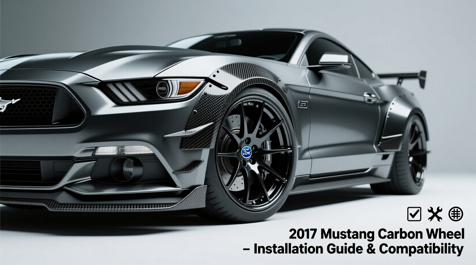 2017 mustang carbon wheel install