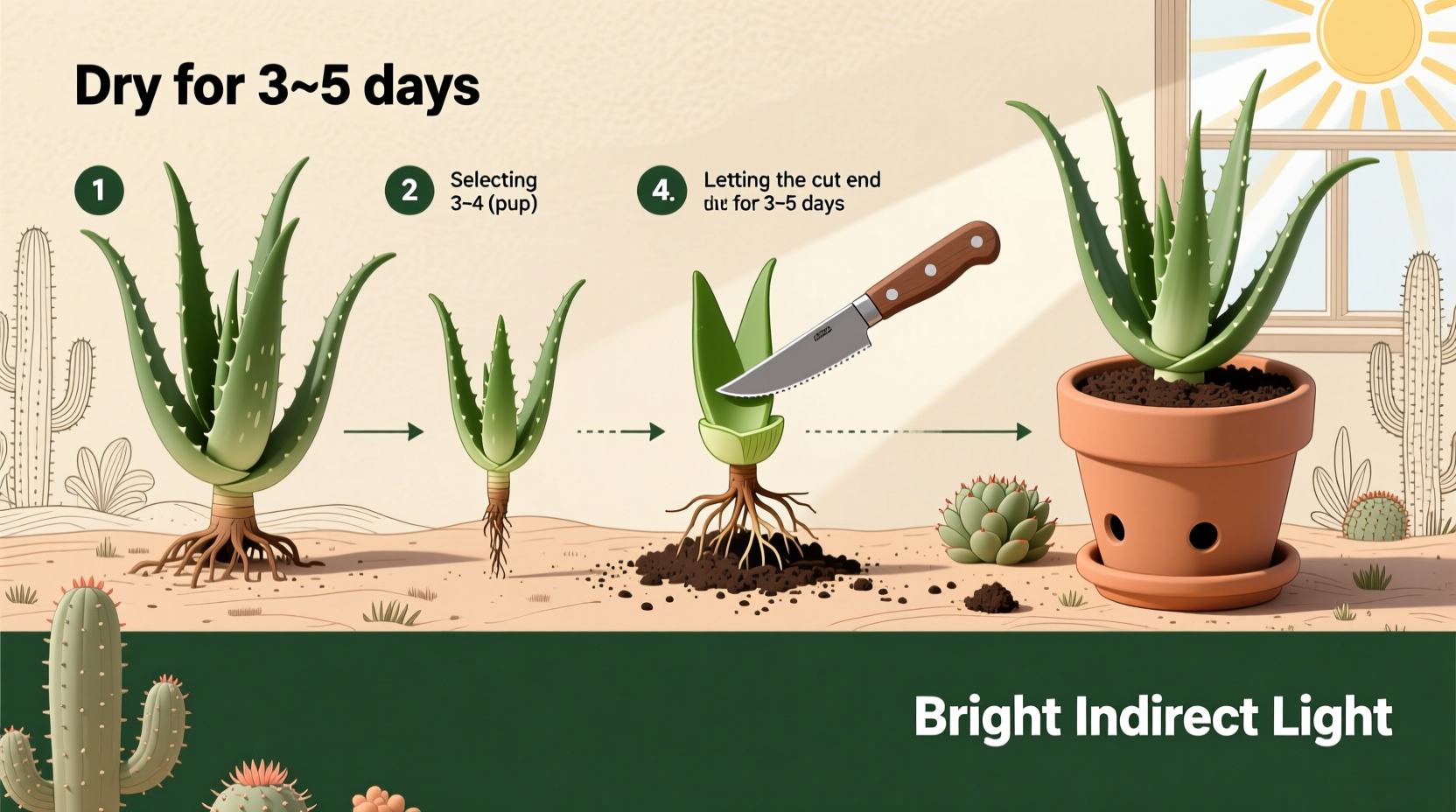 how to grow aloe vera from plant