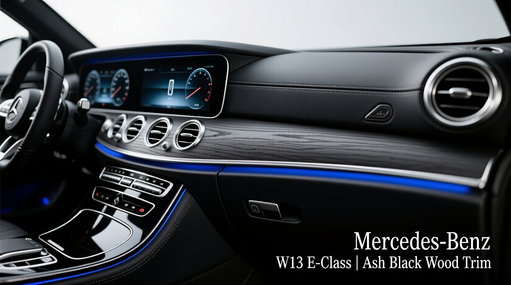 clean ash black wood w213