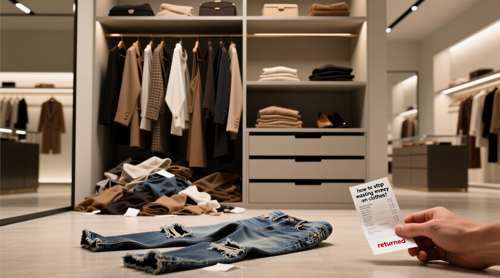 how to stop wasting money on clothes