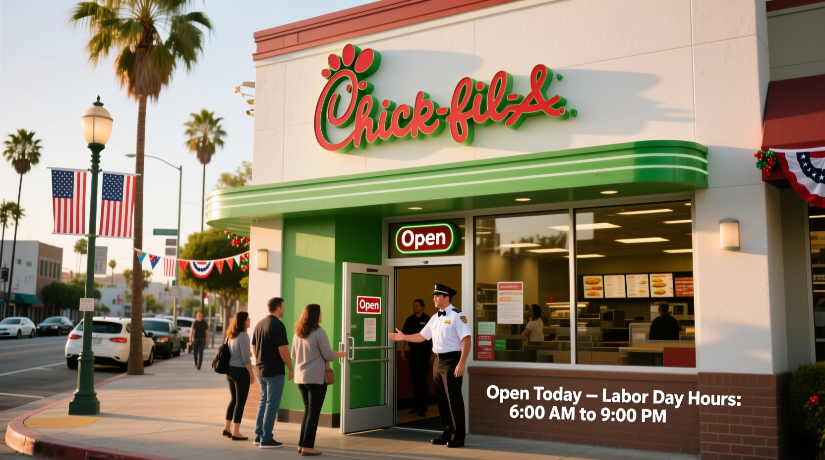 is chick fil a open on la