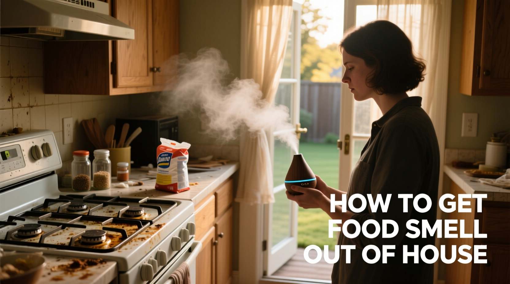 how to get food smell out of house