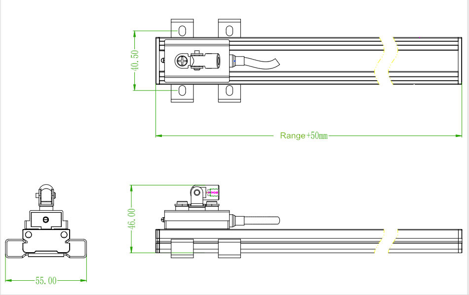 Miran ML50-2000mm High Accuracy Slider Magnetic Grating Ruler