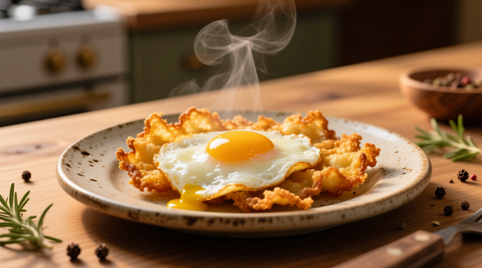 behold the cheesy crispy glory of the frico fried egg