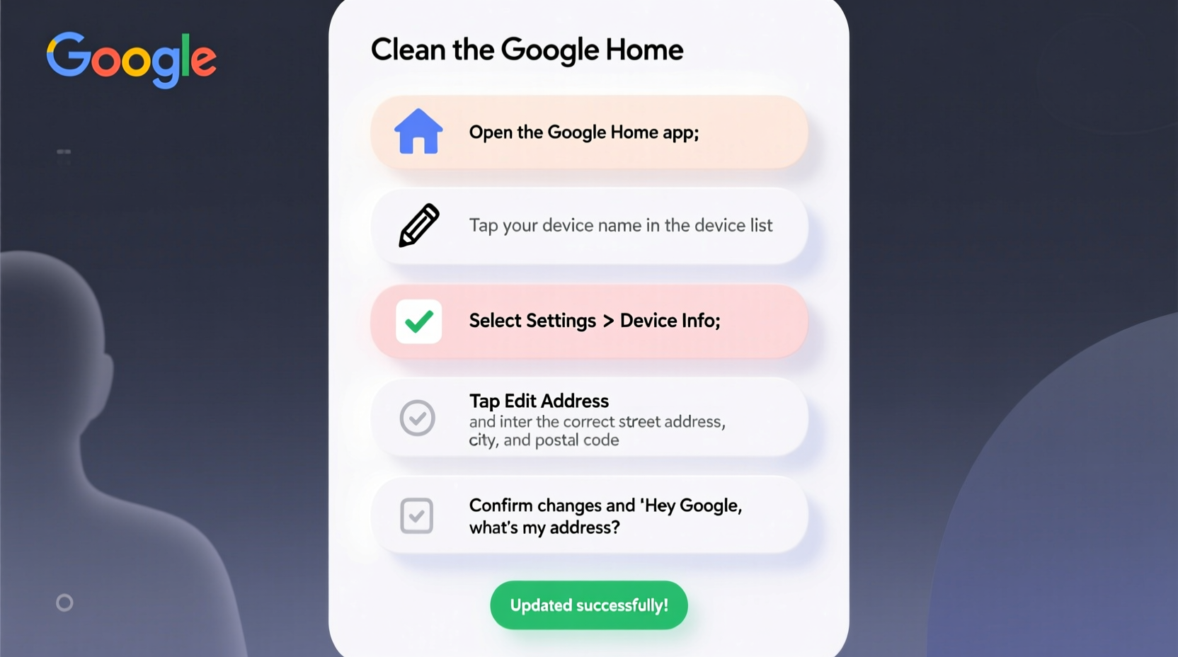 step by step guide to updating your google home address for accurate device functionality