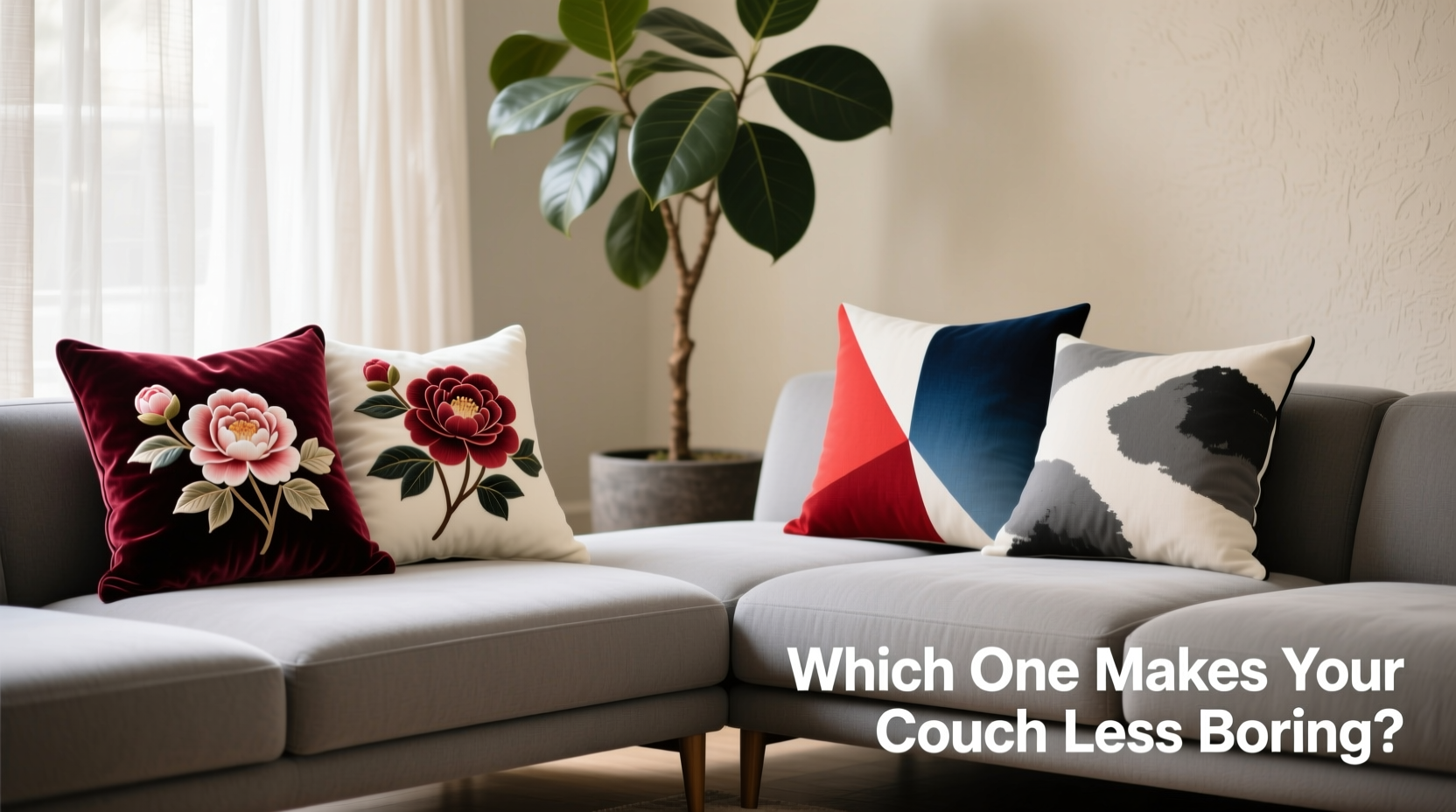 camellia vs abstract pillows which one actually makes your couch look less boring