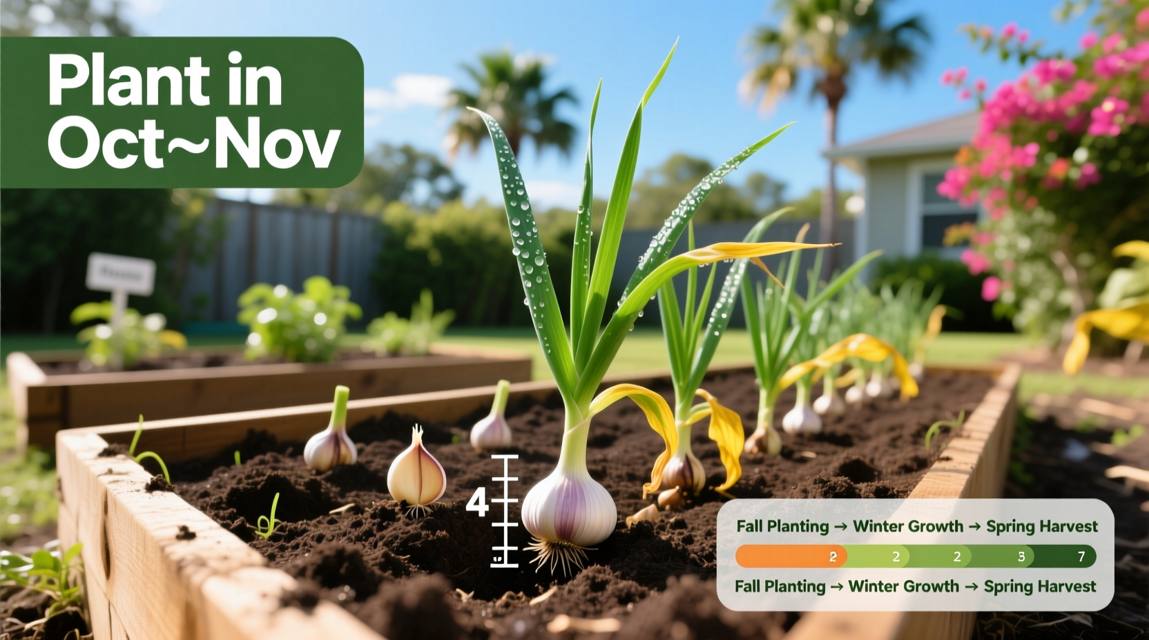 how to grow garlic in florida