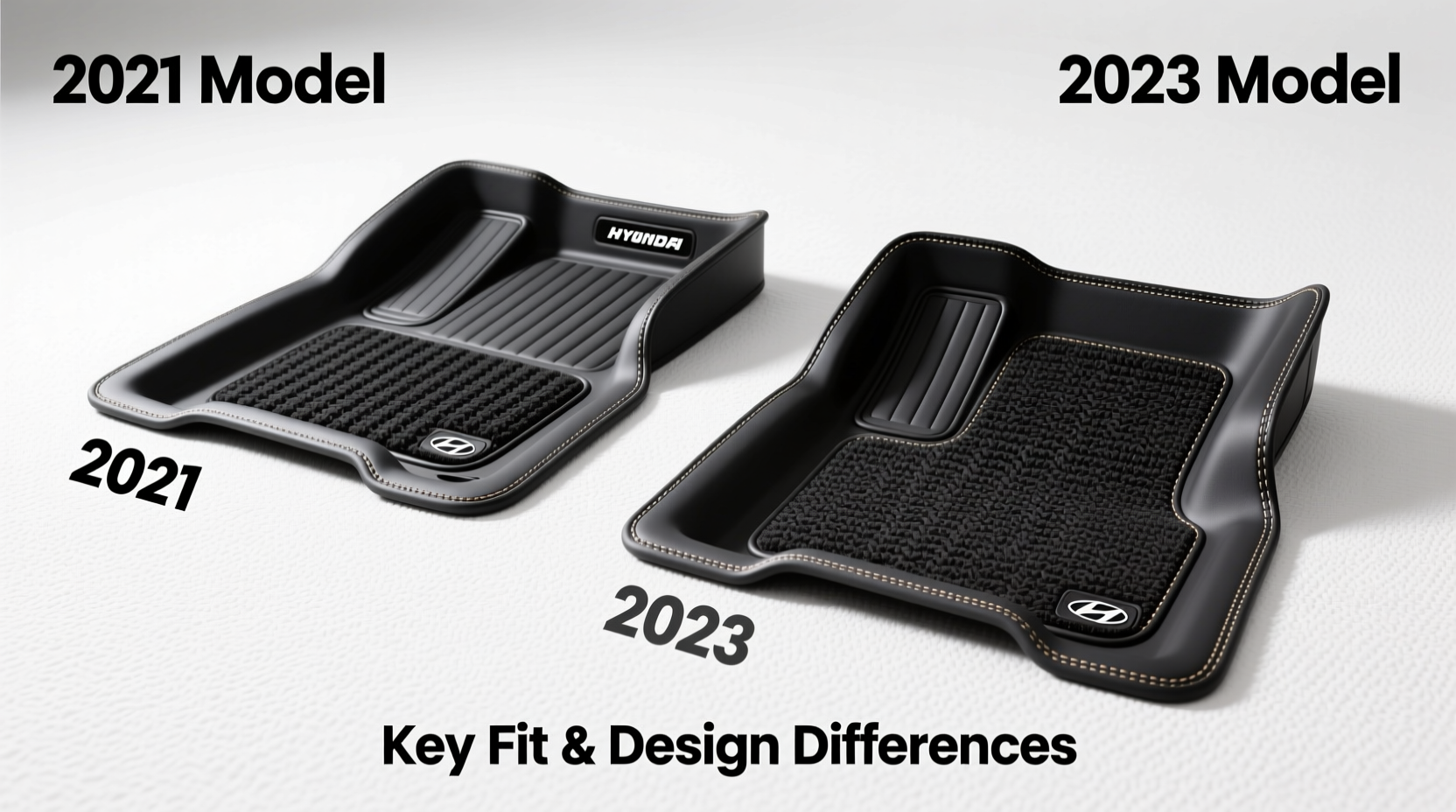sonata 2021 vs 2023 floor mats