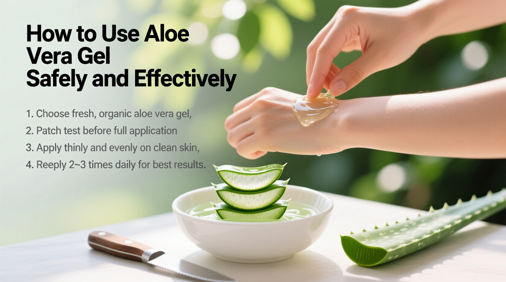 how do you use aloe vera gel