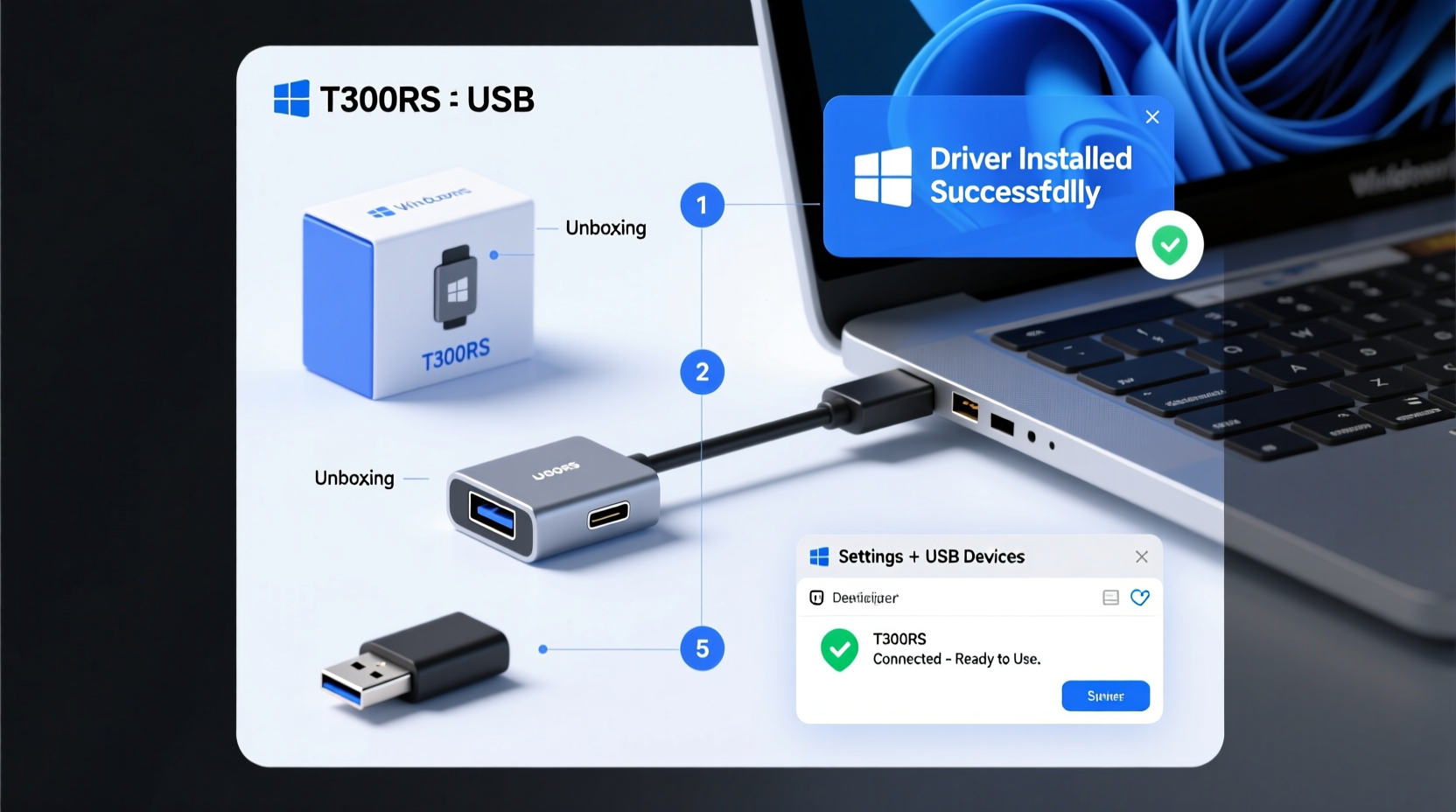 t300rs adapter windows install