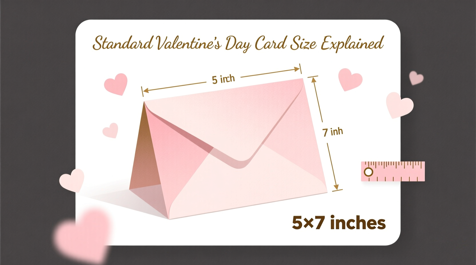 Standard Valentine's Day Card Size Explained