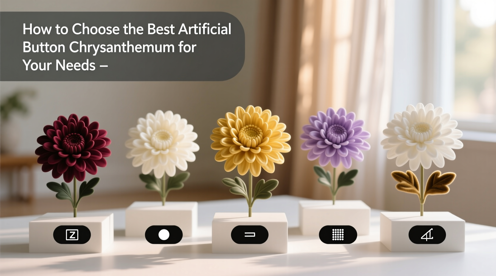 How to Choose the Best Artificial Button Chrysanthemum for Your Needs