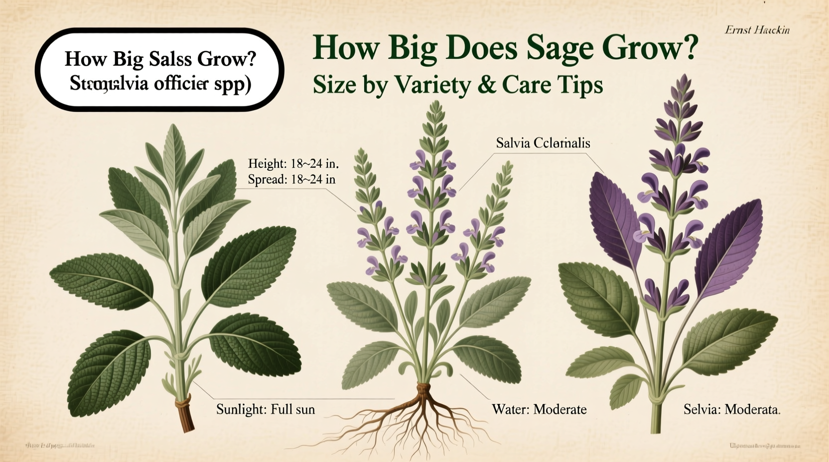 How Big Does Sage Grow? Size by Variety & Care Tips