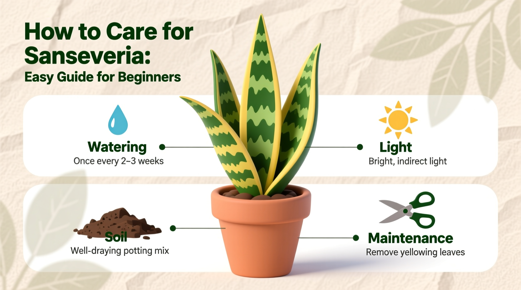 how to care for sansevieria