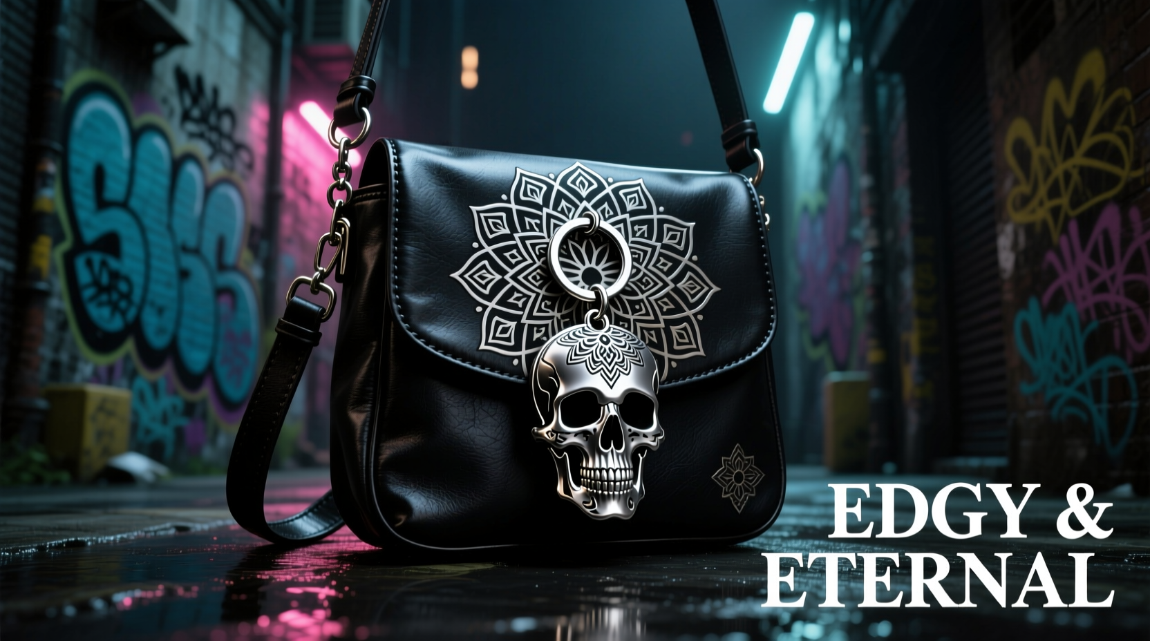styling your bag with a mandala skull keychain tips for a unique and edgy look
