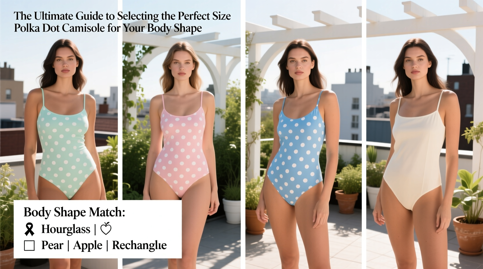 the ultimate guide to selecting the perfect size polka dot camisole for your body shape