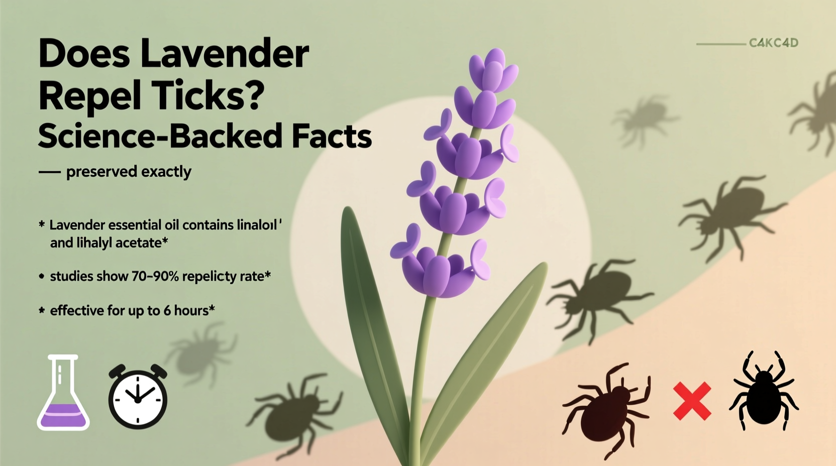 does lavender repel ticks