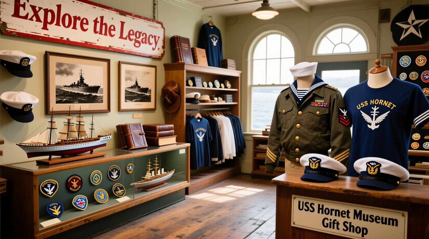 uss hornet gift shop explore unique souvenirs apparel
