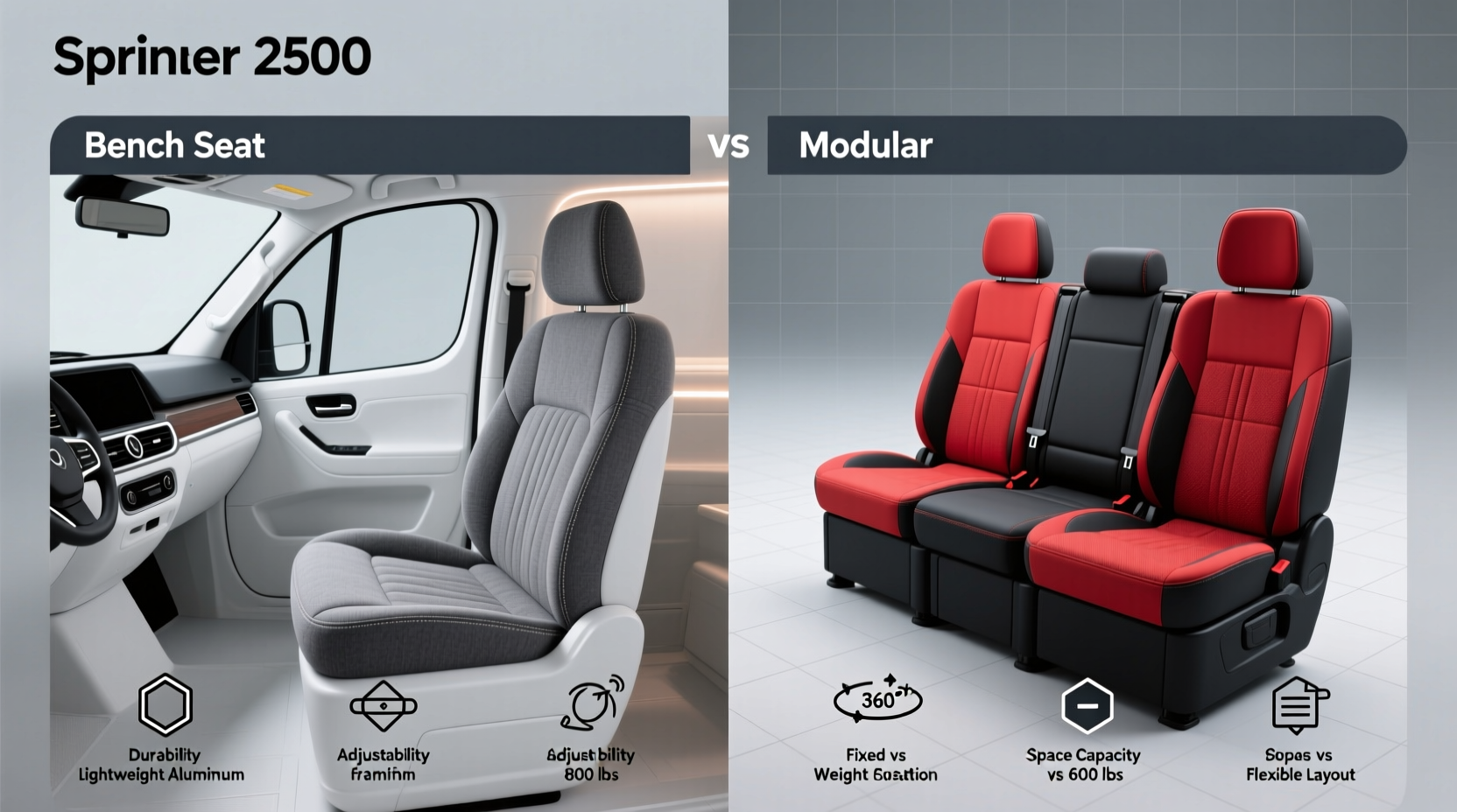 Sprinter 2500 Bench vs Modular Seats: Which Is Better?
