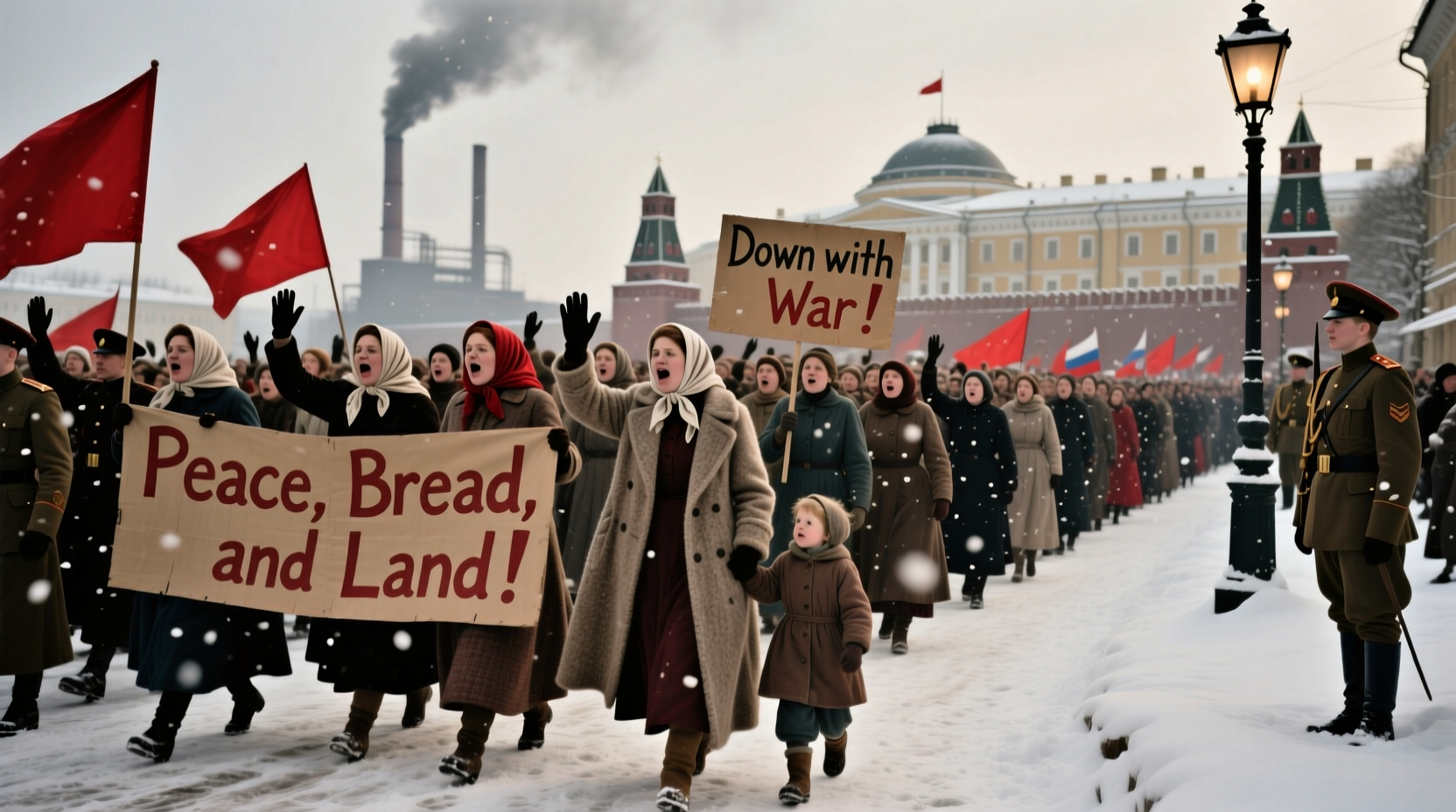 womens day in russia 1917