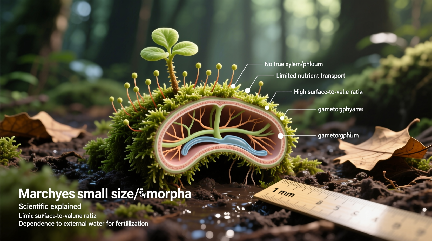 why are bryophytes small understanding their size limitations