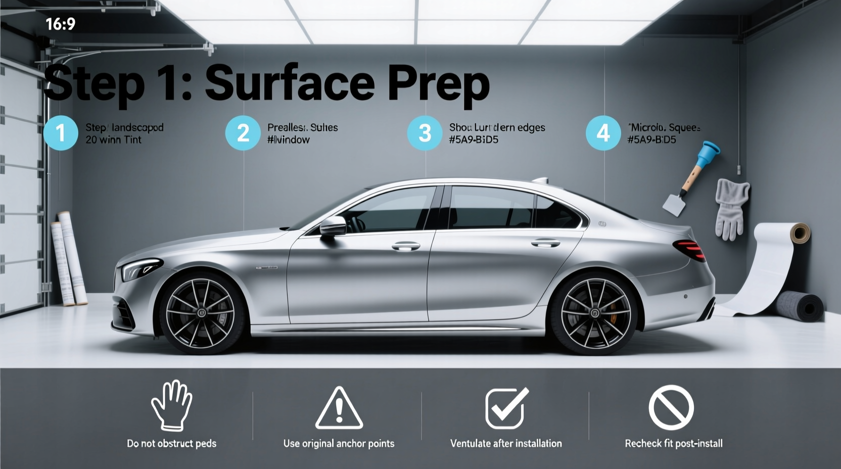 20 window tint on silver car