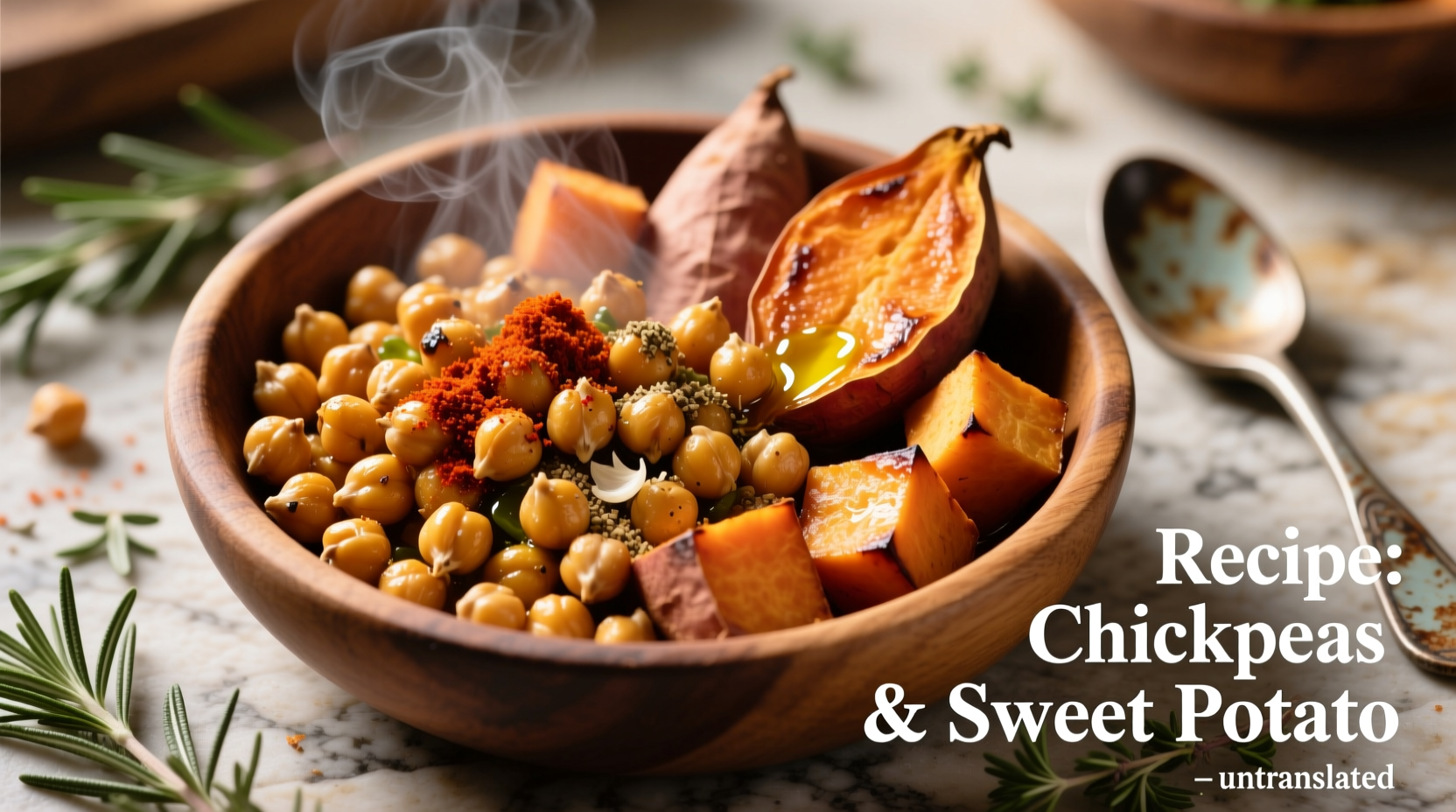 Crispy Roasted Chickpeas & Sweet Potato Recipe