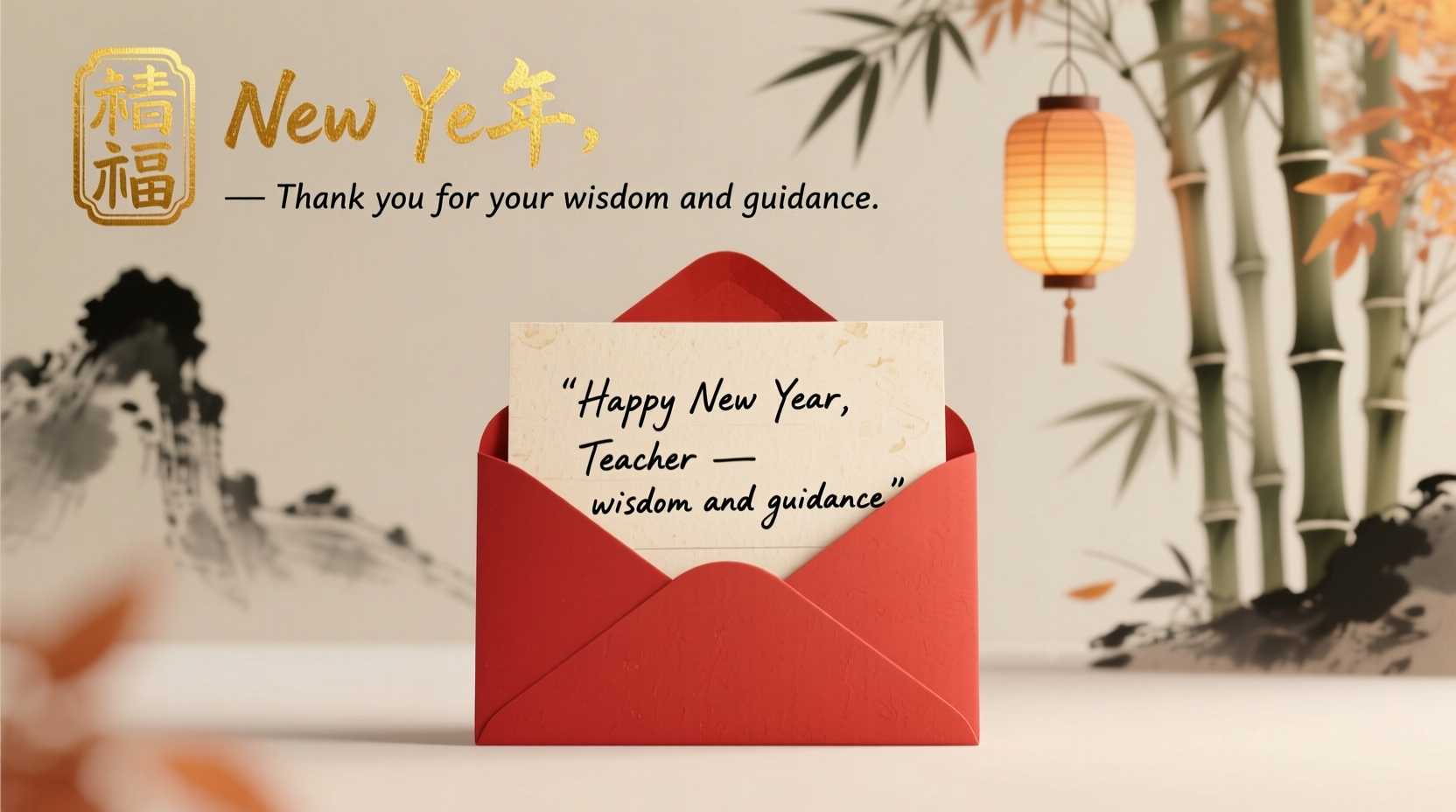how to wish happy new year to teacher