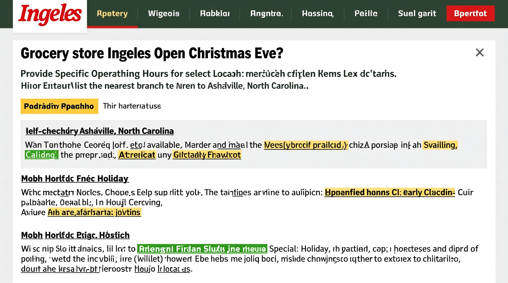 is ingles open on christmas eve