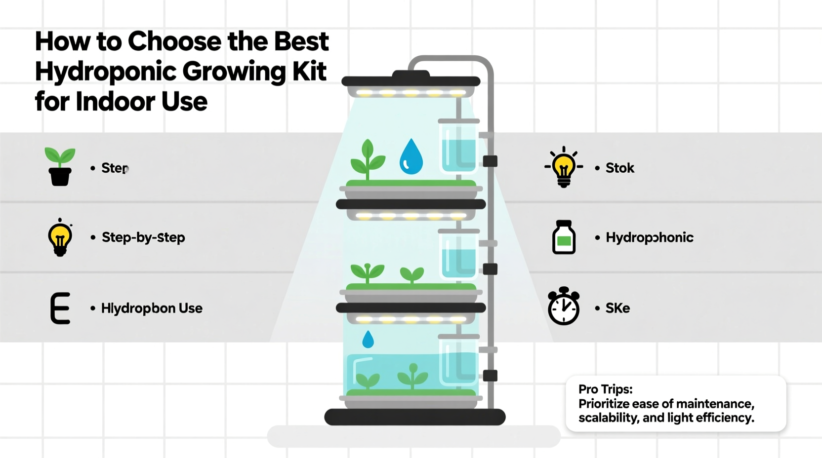 Hydroponics Growing System Kit, 8 Pods Smart Indoor Herb Garden with ...