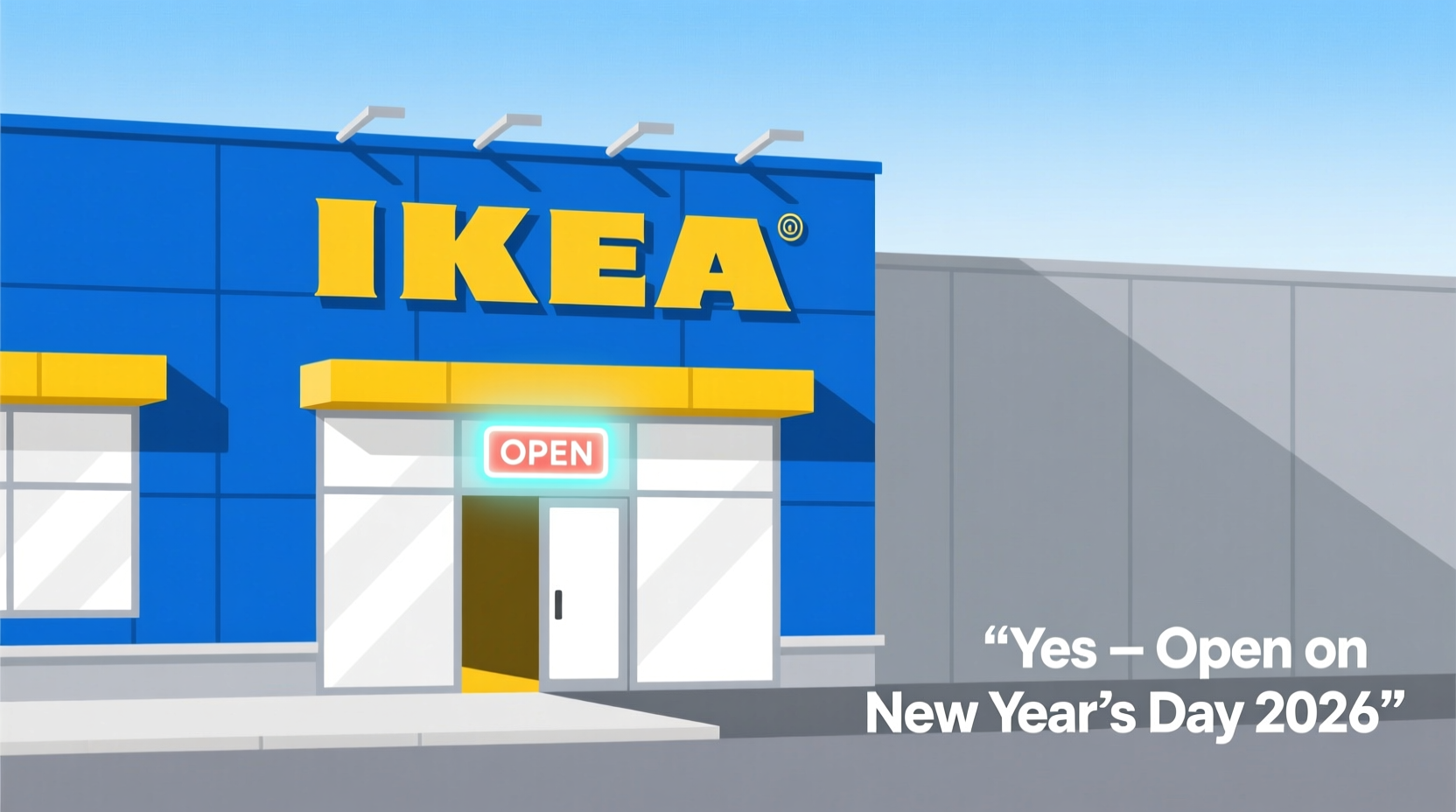 is ikea open on new years day 2026