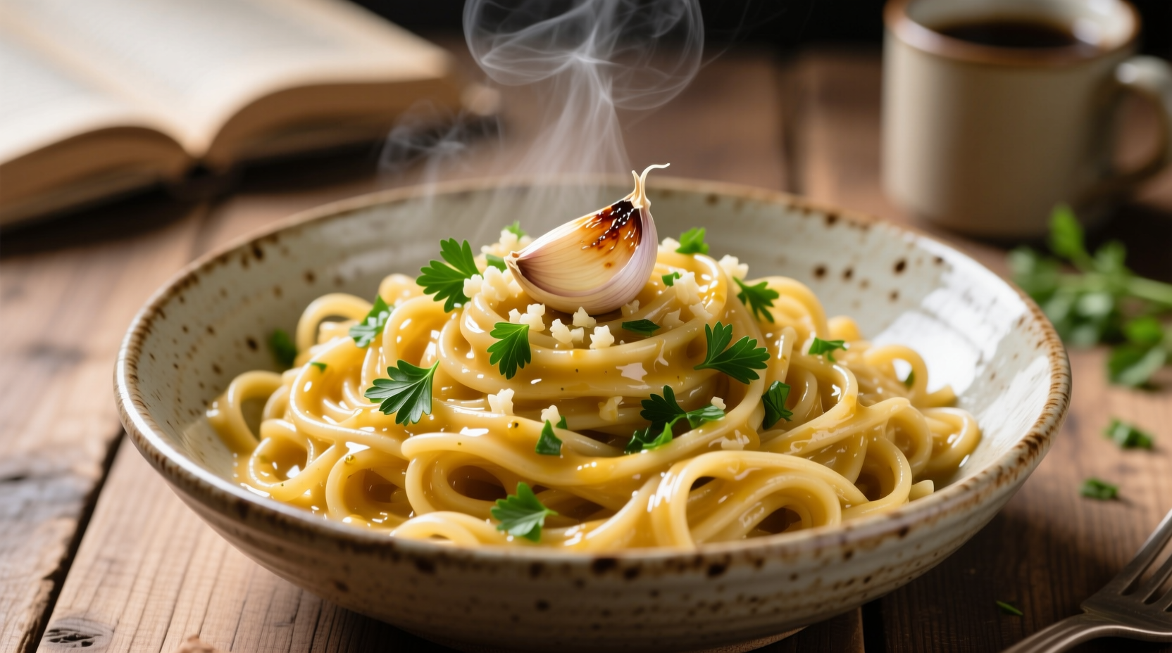 garlic buttered noodles