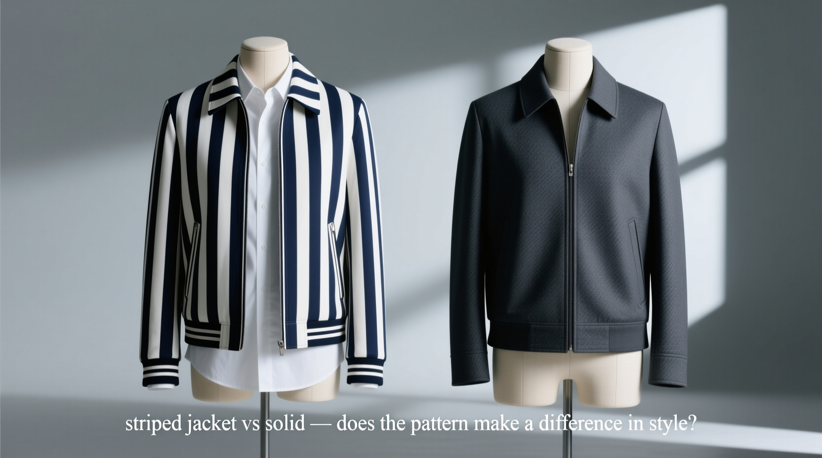 striped jacket vs solid does the pattern make a difference in style