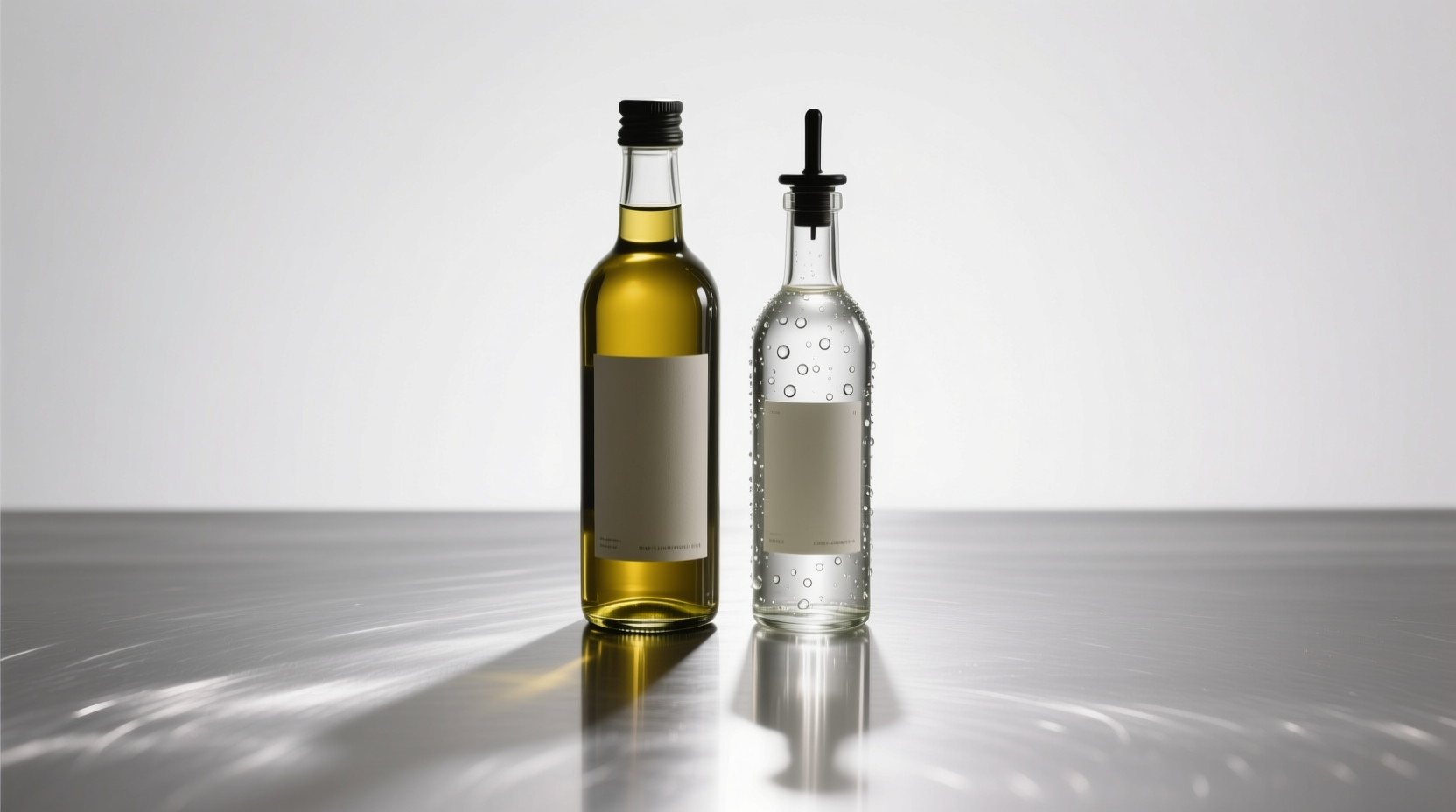 clean stainless steel with vinegar and oil