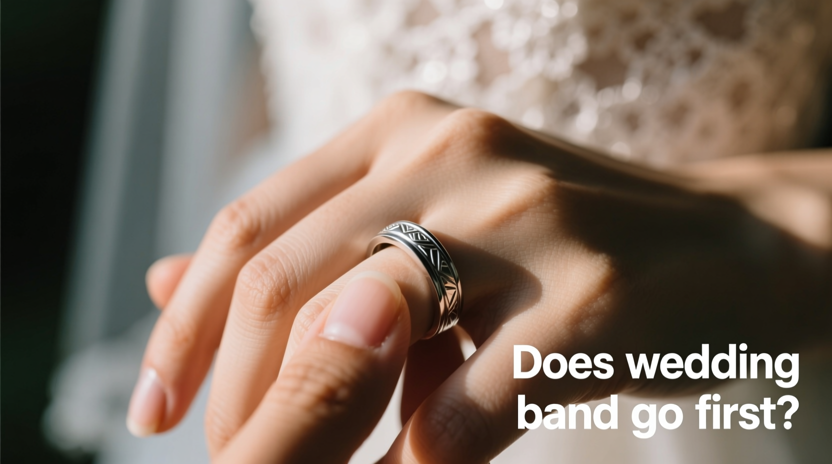 does wedding band go first