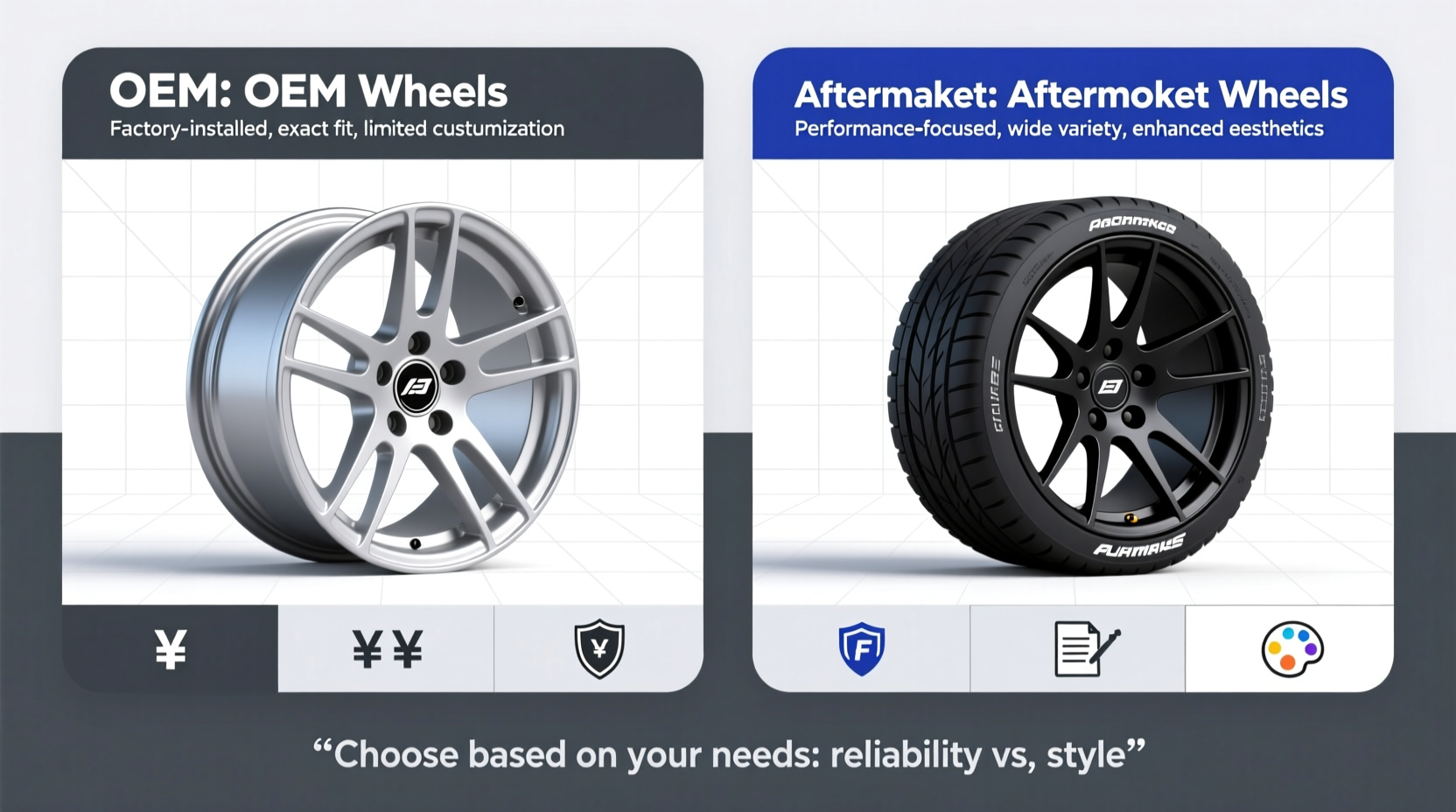 b7 aftermarket vs oem wheel