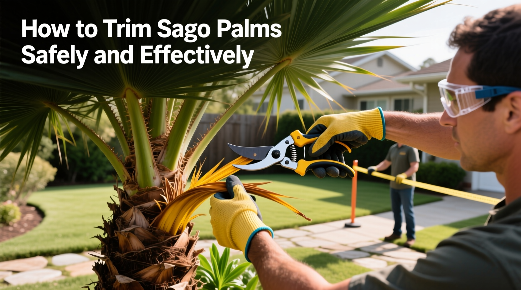 how do you trim sago palms