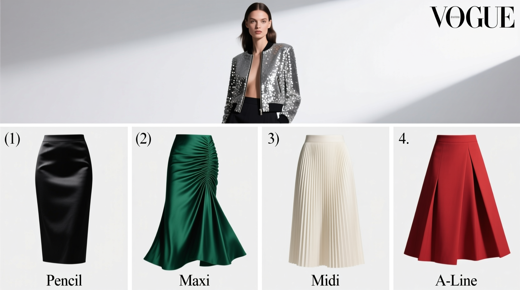 the ultimate guide to choosing the perfect skirt to complement your sequin jacket